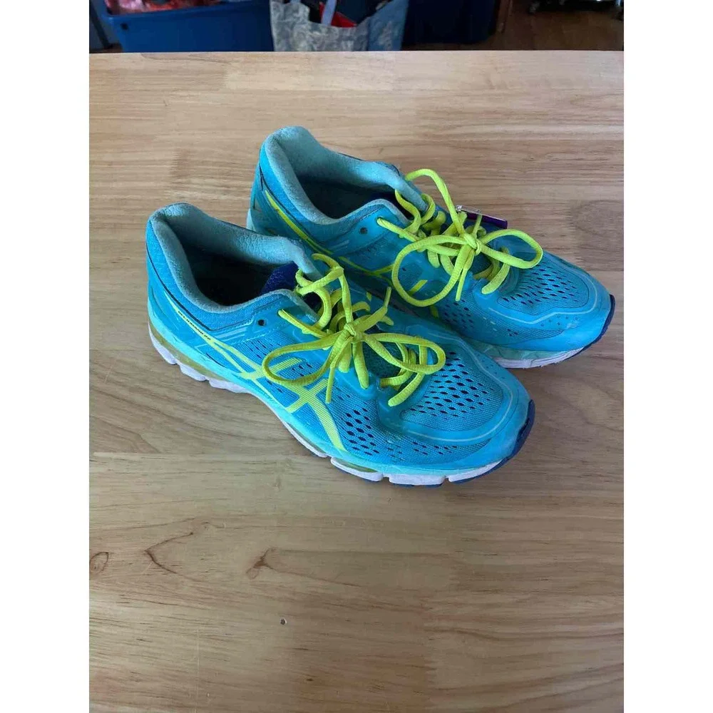 Shoe Size 8 Asics Blue Running Shoes - Picture 1 of 4